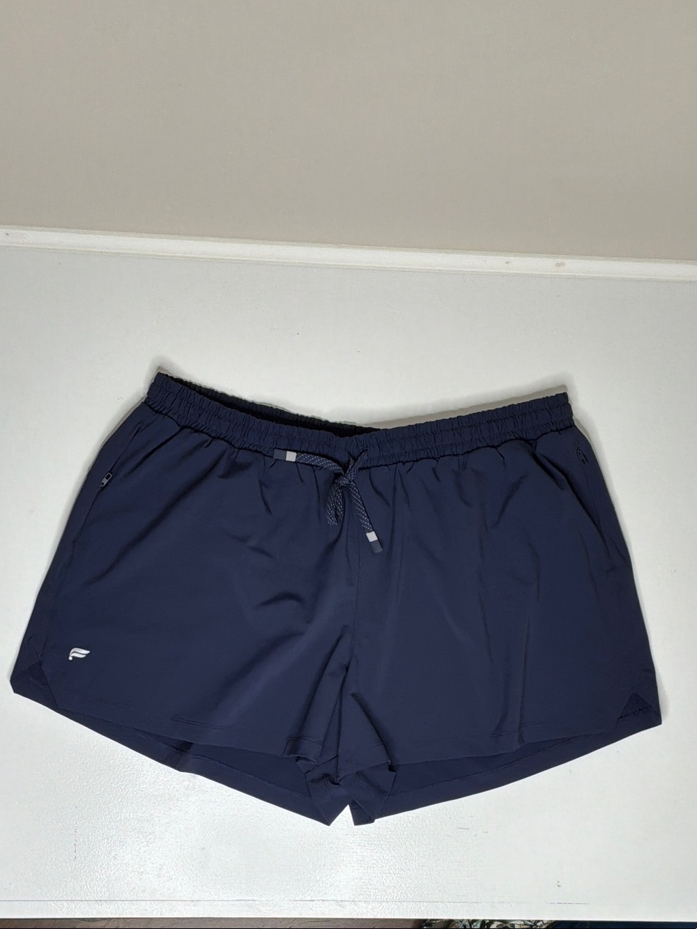 Fabletics Women's Athletic Shorts - Navy Blue Nylon Elastane Size 2X